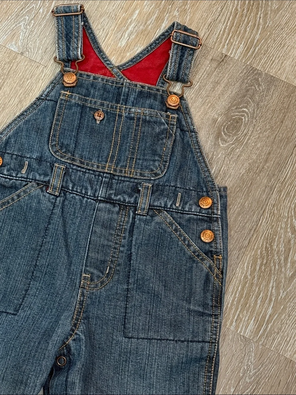 Vintage babyGap Baby Boy Fully Lined Denim Overalls 6-12 Months